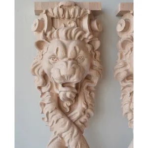 Lion corbel for fireplace hardwood